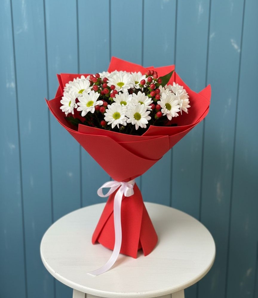 Букет цветов из: Хризантемы в Лысьве