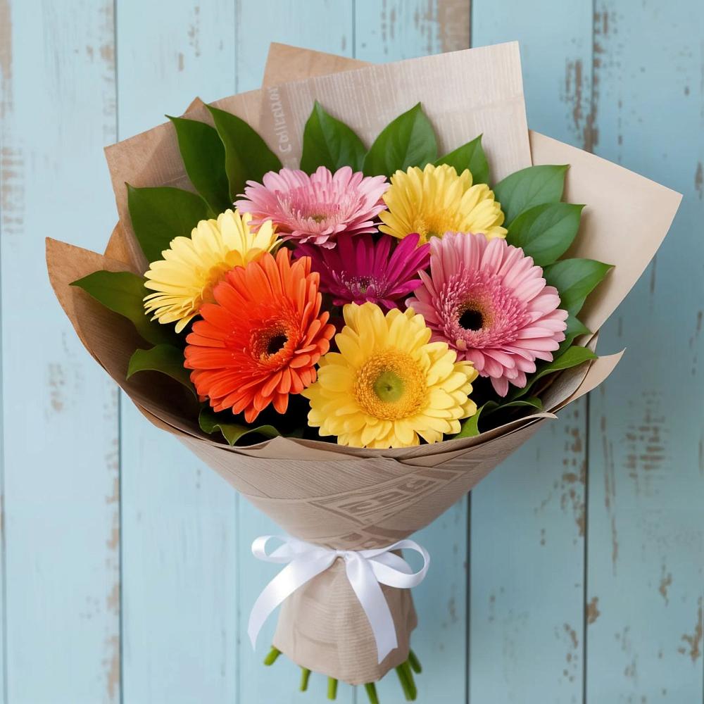 Букет цветов из: Герберы в Лысьве