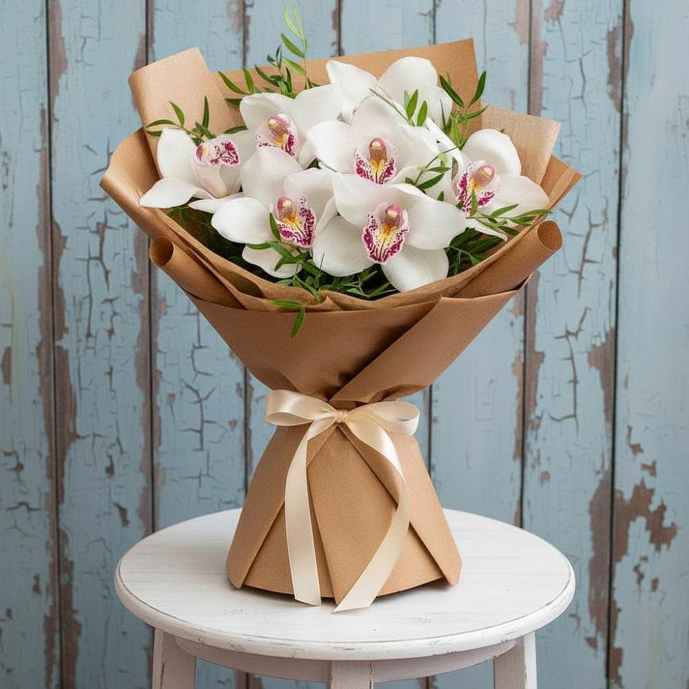 Букет цветов из: Орхидеи и Розы в Лысьве