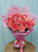Букет 15 Розовых роз Равель в Лысьве