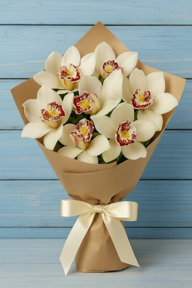 Букет цветов из: Орхидеи и Розы в Лысьве