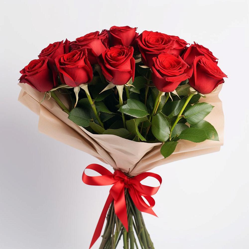 Букет 11 Красных роз Эдлесс Лав в Лысьве