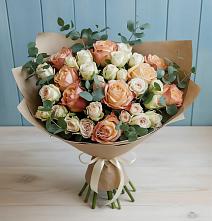 Букет цветов из:  Альстромерии и Розы #REPLACE_PRED# Лысьве